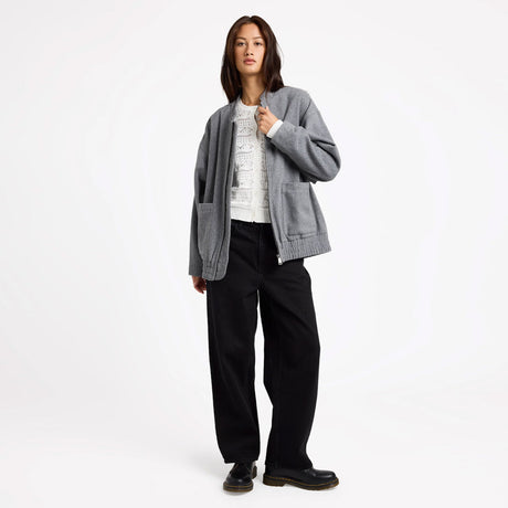 VOLCOM Women's She's Da Bomb Jacket - Heather Grey
