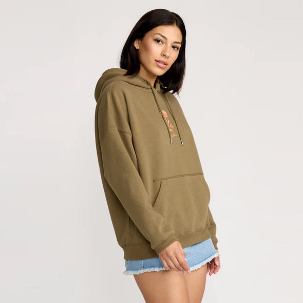 VOLCOM Women's Stone Art Up Hood - Olive