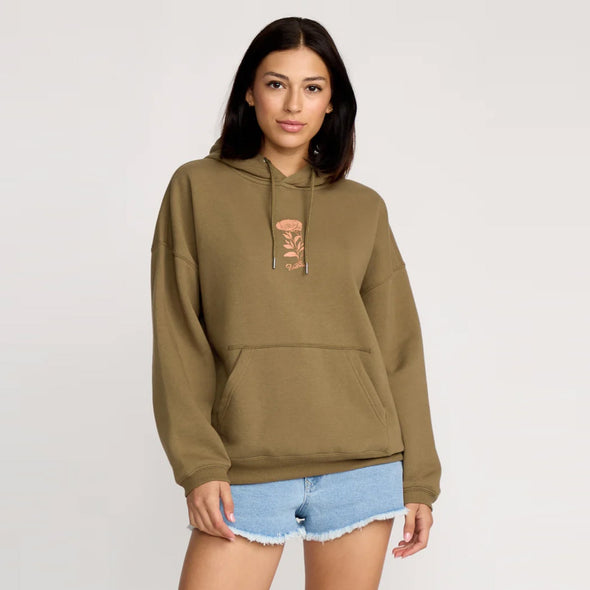 VOLCOM Women's Stone Art Up Hood - Olive