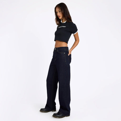 VOLCOM Women's Stoned Boyfriend Hirise Jean - Raw