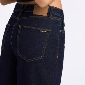 VOLCOM Women's Stoned Boyfriend Hirise Jean - Raw