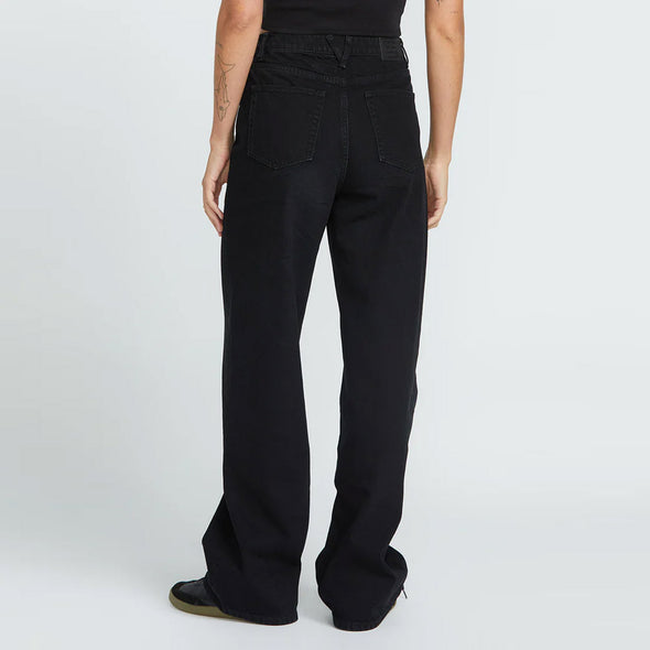 VOLCOM Women's Stoned Boyfriend Hirise Jeans - Black