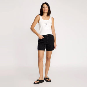 VOLCOM Women's Stoned Boyfriend Long Short - Black