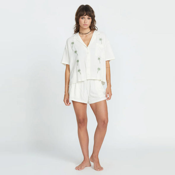 VOLCOM Women's Sun Stunner Shirt - Bone