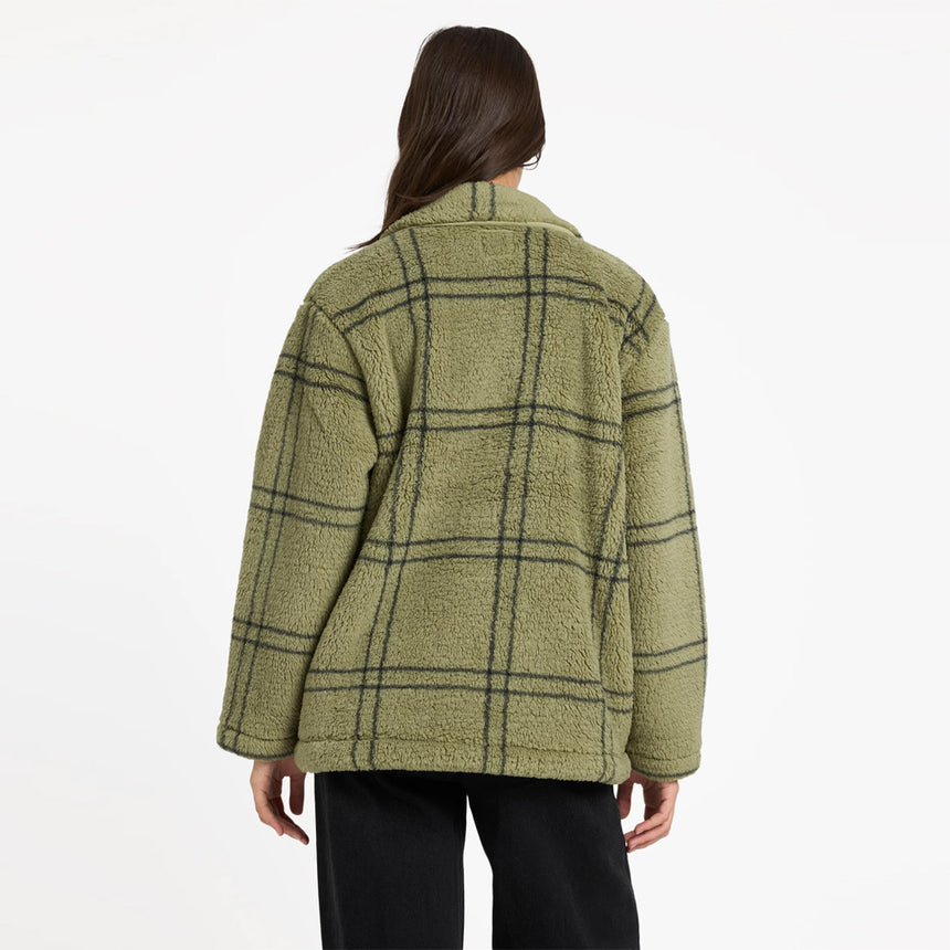 VOLCOM Women's Supa Sonical Shacket - Moss Stone