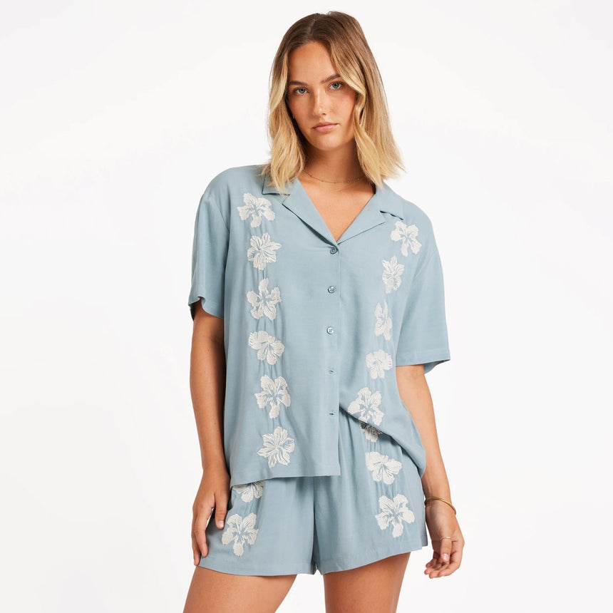 VOLCOM Women's Tropicali Shirt - Blue Sapphire