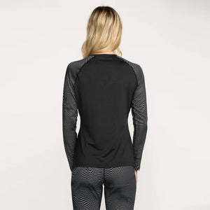 VOLCOM Women's V-Science Base Layer Crew - Black/White