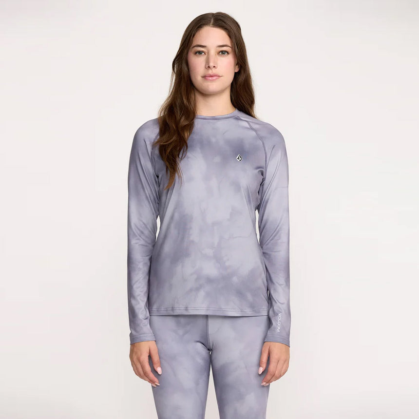 VOLCOM Women's V-Science Base Layer Crew - Lavender Aura