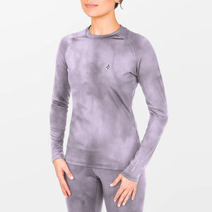 VOLCOM Women's V-Science Base Layer Crew - Lavender Aura