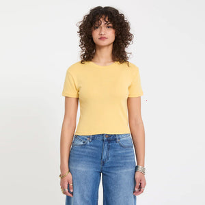 VOLCOM Women's Volcomstone Tight Crop - Sunburst