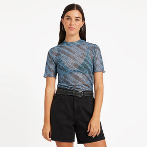 VOLCOM Women's Wicked Lightning Top - Blue Sapphire