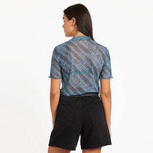 VOLCOM Women's Wicked Lightning Top - Blue Sapphire