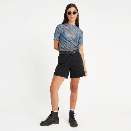 VOLCOM Women's Wicked Lightning Top - Blue Sapphire
