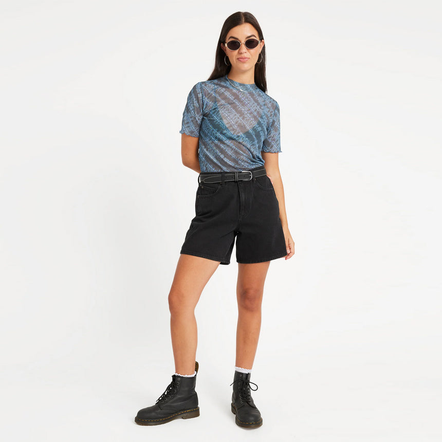 VOLCOM Women's Wicked Lightning Top - Blue Sapphire