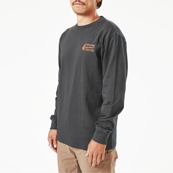 VOLCOM Workwear Long Sleeve Tee - Black