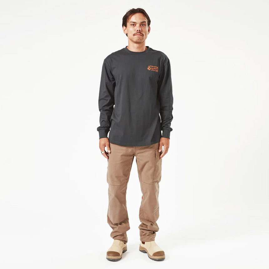 VOLCOM Workwear Long Sleeve Tee - Black