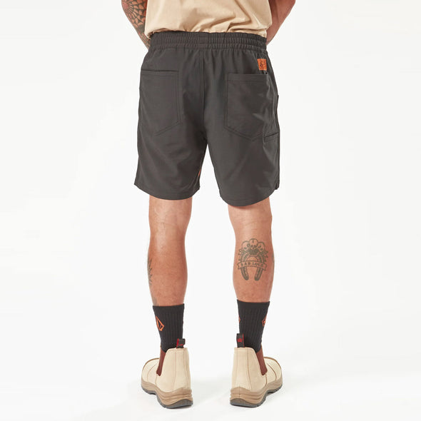 VOLCOM Workwear Rack Elastic Waist Hybrid 17" Short - Black