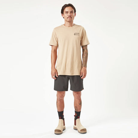VOLCOM Workwear Rack Elastic Waist Hybrid 17" Short - Black