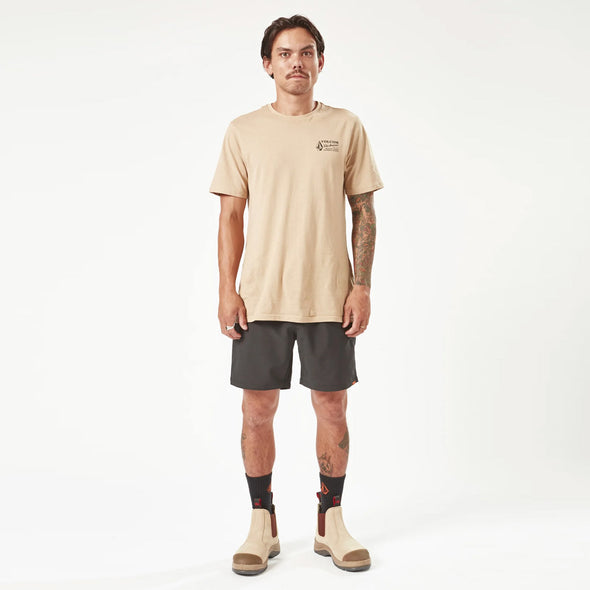 VOLCOM Workwear Rack Elastic Waist Hybrid 17" Short - Black