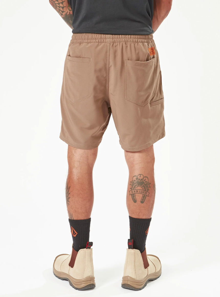 VOLCOM Workwear Rack Hybrid 17" Short - Brindle