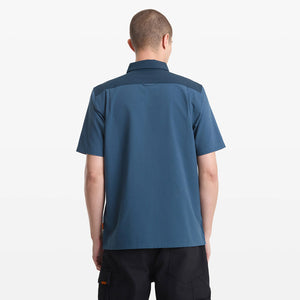VOLCOM Workwear Slab City Short Sleeve Shirt - Navy