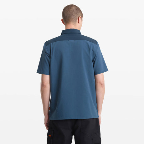 VOLCOM Workwear Slab City Short Sleeve Shirt - Navy