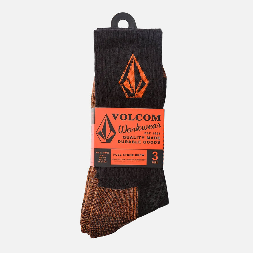 VOLCOM Workwear Sock 3 Pack - Black