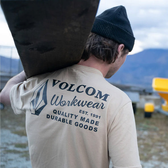 VOLCOM Workwear Tee - Gravel