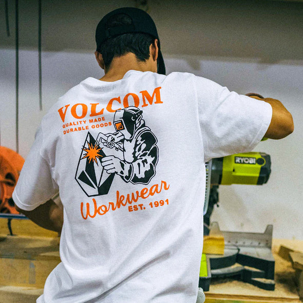 VOLCOM Workwear Welder Tee - White