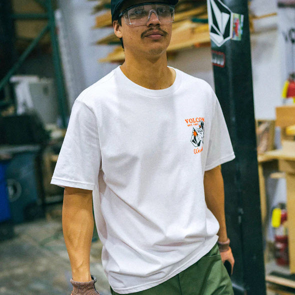 VOLCOM Workwear Welder Tee - White