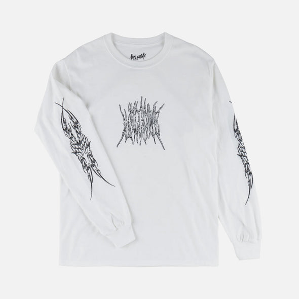 WELCOME Chasm Long Sleeve Tee - White