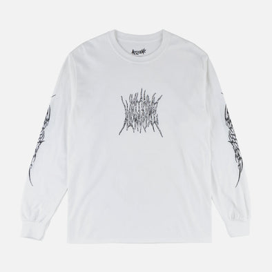 WELCOME Chasm Long Sleeve Tee - White