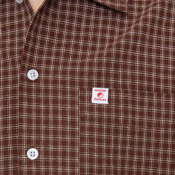WORSHIP Cherub Short Sleeve Shirt - Brown
