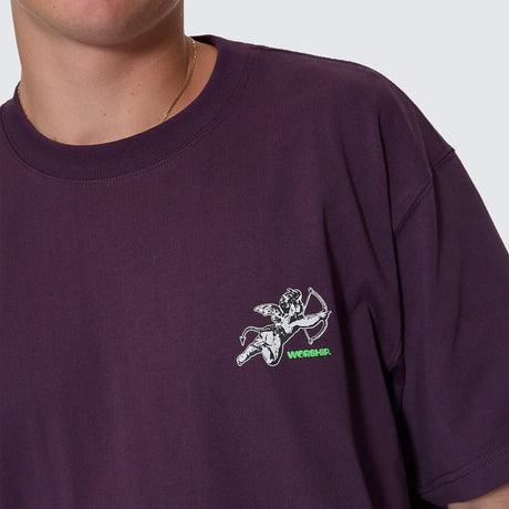 WORSHIP Cherub Tee - Blackberry