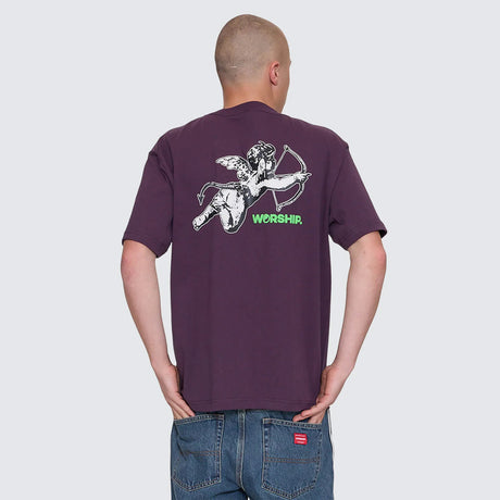 WORSHIP Cherub Tee - Blackberry