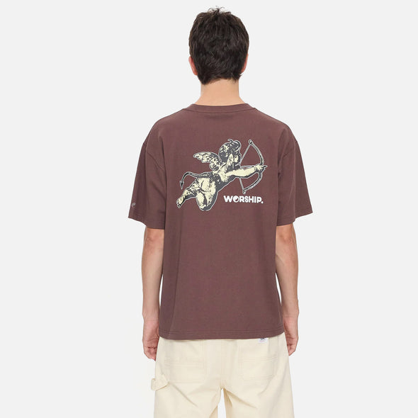 WORSHIP Cherub Tee - Dark Choc
