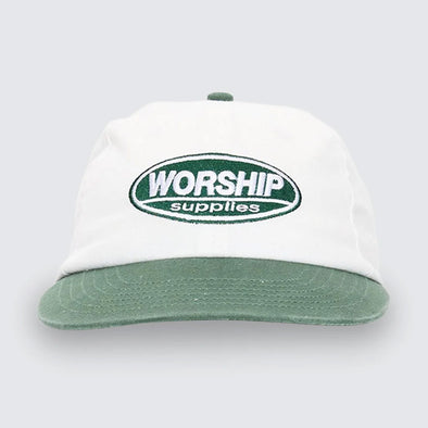 WORSHIP Department 6 Panel Hat - Cream