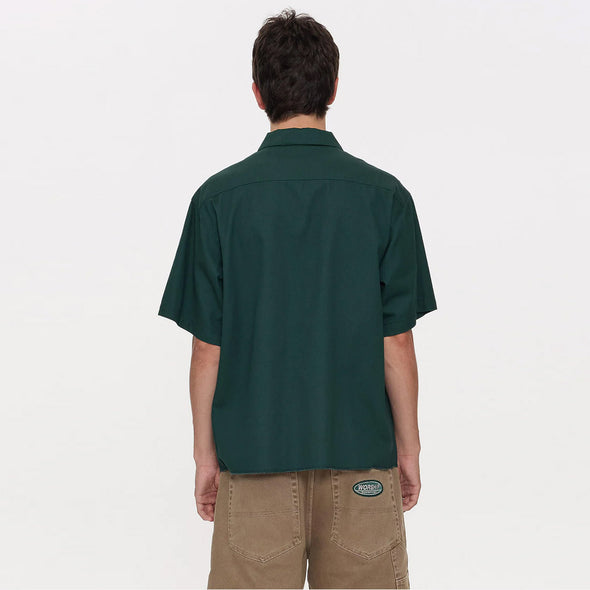 WORSHIP Department Short Sleeve Workshirt - Hunter Green