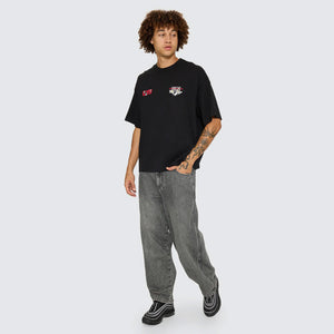WORSHIP Fusion Box Crop Tee - Black