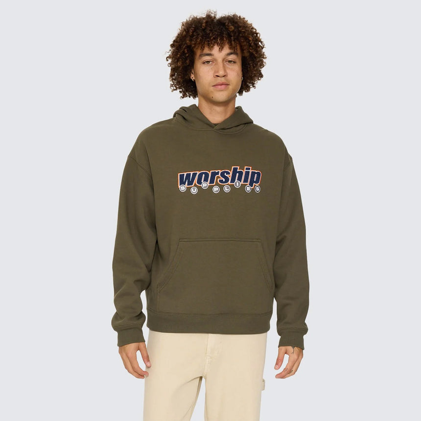WORSHIP Line Stepper Pullover Hood - Grape Leaf
