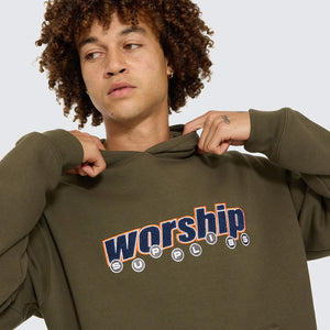 WORSHIP Line Stepper Pullover Hood - Grape Leaf
