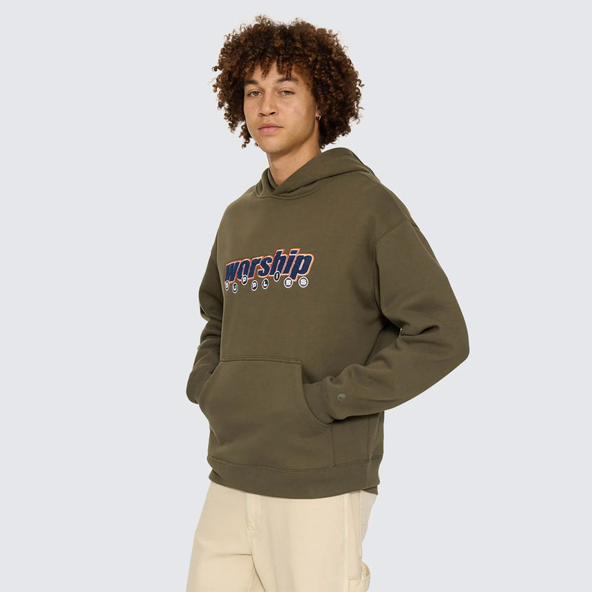 WORSHIP Line Stepper Pullover Hood - Grape Leaf
