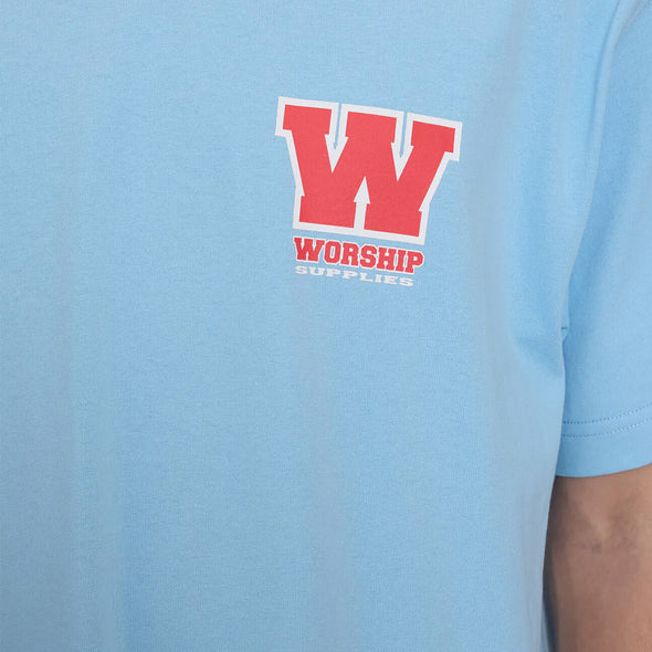 WORSHIP Little Belter Tee - Willow Blue