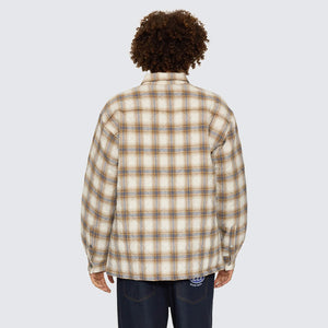 WORSHIP Morality Quilted Shacket - Tan