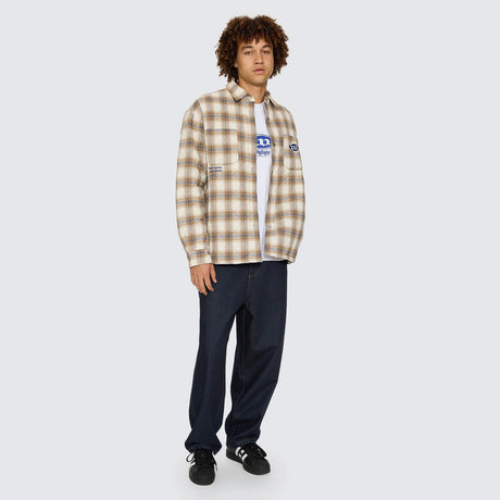 WORSHIP Morality Quilted Shacket - Tan
