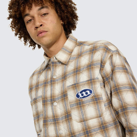 WORSHIP Morality Quilted Shacket - Tan