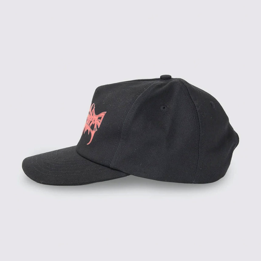WORSHIP Obsidian 5 Panel Hat - Black