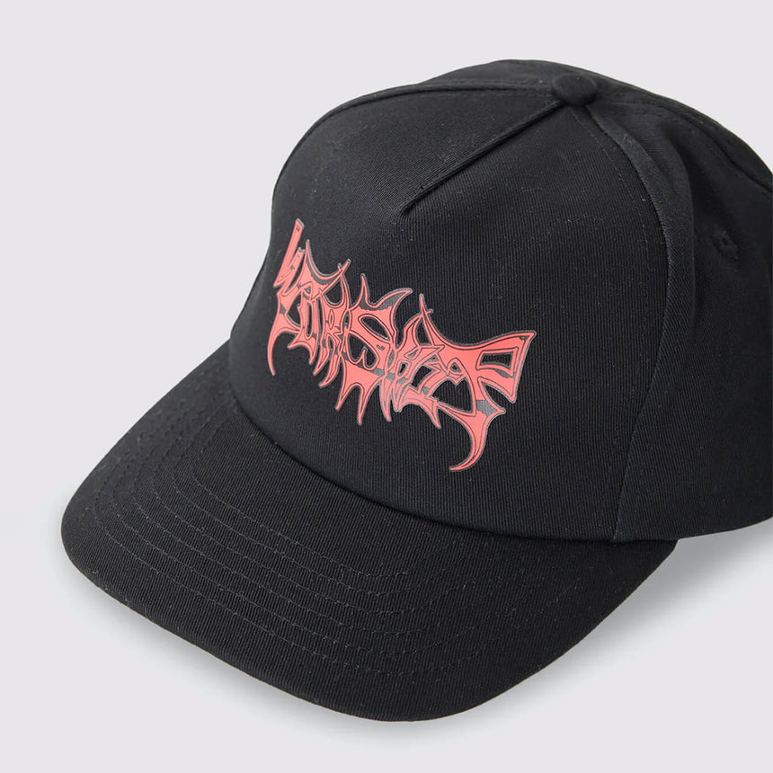 WORSHIP Obsidian 5 Panel Hat - Black