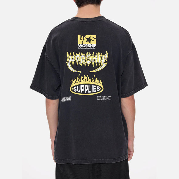 WORSHIP Pile Up Oversize Tee - Black