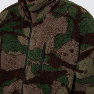 WORSHIP Plain Sight Sherpa Jacket - Camo Green